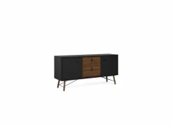 Dressoir Ry 151cm - decor - matzwart & okkernoot