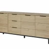 Dressoir Toby 230cm - melamine - castella oak