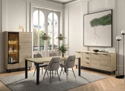 Dressoir Toby 230cm - melamine - castella oak