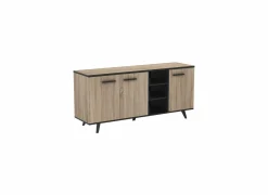 Dressoir Wayne 160,7cm - decor - eik & zwart