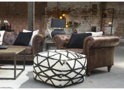 Fauteuil Chesterfield Stanley 1-zit - leder - bruin