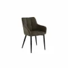 Fauteuil Conan 61x56x84cm - stof - bruin