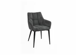 Fauteuil Conan 61x56x84cm - stof - donkergrijs