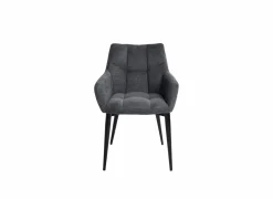 Fauteuil Conan 61x56x84cm - stof - donkergrijs