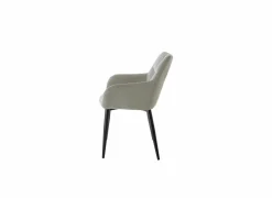 Fauteuil Conan 61x56x84cm - stof - lichtgrijs