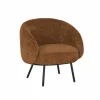 Fauteuil Crush 74x68x74cm - stof - roest