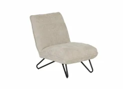 Fauteuil Guts 67,5x93x82cm - bouclé - beige