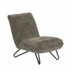 Fauteuil Guts 67,5x93x82cm - bouclé - groen