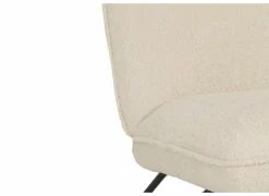 Fauteuil Guts 67,5x93x82cm - bouclé - ecru