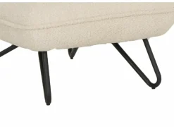 Fauteuil Guts 67,5x93x82cm - bouclé - ecru