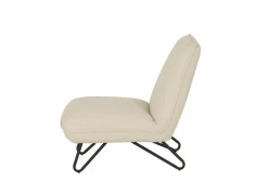 Fauteuil Guts 67,5x93x82cm - bouclé - ecru