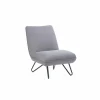 Fauteuil Guts 67,5x93x82cm - stof - lichtgrijs