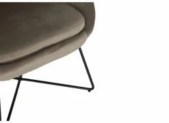 Fauteuil Juice 70x69x73,50cm - fluweel - taupe