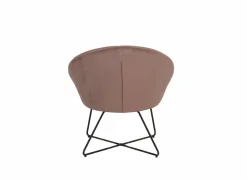Fauteuil Juice 70x69x73,50cm - fluweel - oudroze
