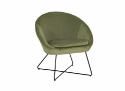 Fauteuil Juice 70x69x73,50cm - fluweel - groen