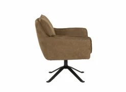 Fauteuil KF 77x70x86cm - stof - cognac