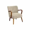 Fauteuil Klimt 62x70x78cm - stof - ecru