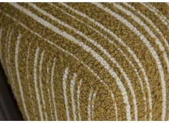 Fauteuil Malone 75x79x82cm - polyestervezel - oker/wit