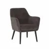 Fauteuil Pacha 70x60x82cm - stof - grijs