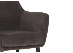 Fauteuil Pacha 70x60x82cm - stof - grijs