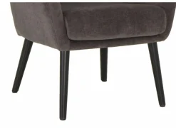 Fauteuil Pacha 70x60x82cm - stof - grijs