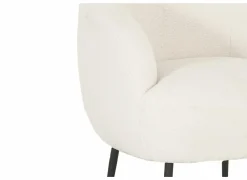 Fauteuil Teddy Bear 68x70x73cm - bouclé - ivoorwit