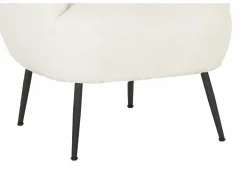 Fauteuil Teddy Bear 68x70x73cm - bouclé - ivoorwit