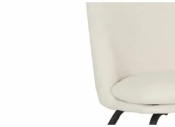 Fauteuil Yoyo 56x73x77cm - stof - krijt