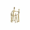 Figuur Familie kring H31cm - aluminium - goud