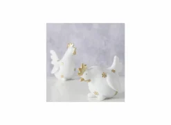 Figuur Kip & Haan H10,5cm - polystone - wit