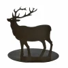 Figuur Rendier H9cm - metaal - zwart