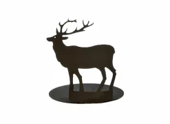 Figuur Rendier H7cm - metaal - zwart