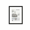 Fotokader Livorno 40x30cm - hout massief - zwart