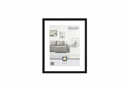 Fotokader Livorno 50x40cm - hout massief - zwart