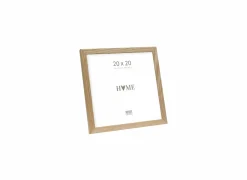 Fotokader 20x20cm - hout & glas - bruin
