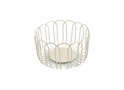 Fruitmand Flores  Ø19x10cm - ijzer - grijs