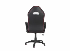 Gamestoel Trooper 67x77x132cm - lederlook - zwart rood