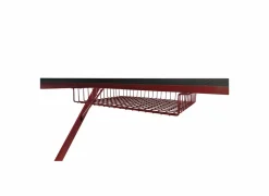Gamingbureau Roald 120x60x74cm - melamine & metaal -  rood & zwart
