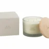 Geurkaars Musc Obscur Ø11,5x10cm - glas/paraffine - beige