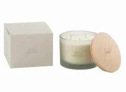 Geurkaars Musc Obscur Ø11,5x10cm - glas/paraffine - beige