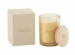 Geurkaars Orange Ensoleille Ø8,5x12,5cm - glas/paraffine - oranje