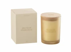 Geurkaars Orange Ensoleille Ø8,5x12,5cm - glas/paraffine - oranje