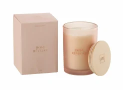 Geurkaars Rose Reveuse Ø8,5x12,5cm - glas/paraffine - roze