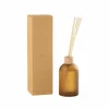 Geurstokjes Accords Essentiels Santal Satiné 9,5x9,5x35,5cm - glas - geel
