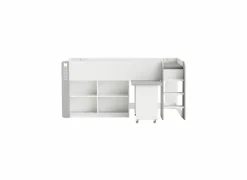 Halfhoogslaper Hampton 90x200cm - decor - wit & grijs