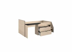 Halfhoogslaper Milky 90x200/190cm - decor -  eik & zwart