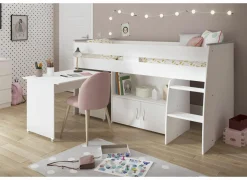 Halfhoogslaper Reverse 90x200cm - decor - wit