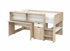 Halfhoogslaper Tempo-Pop 90x190cm - decor - eik & wit