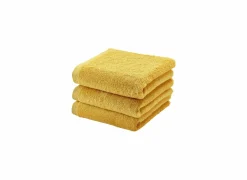 Handdoek London 55x100cm - katoen - geel