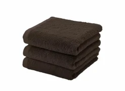 Handdoek London 55x100cm - katoen - pecan